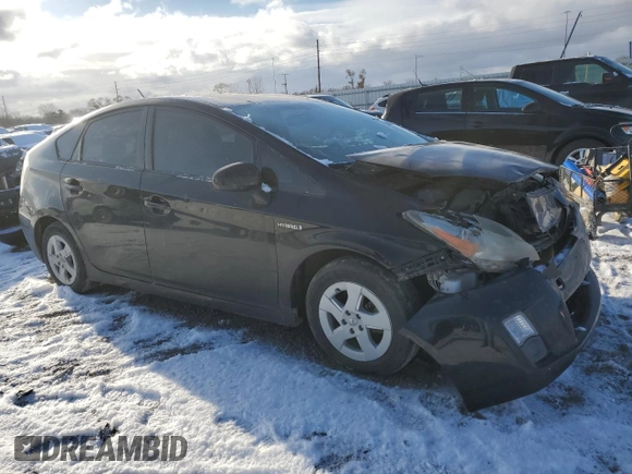 2011 Toyota Prius I with VIN JTDKN3DU9B5306628, listed as a Copart auction lot 82594454 with Not Provided miles and Salvage Title. Bid and sale history available at DreamBid. Image 4.
