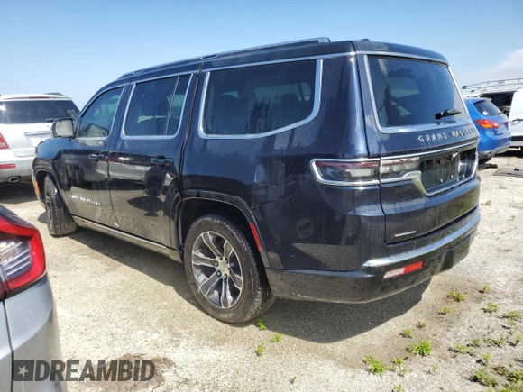 2023 Jeep Grand Wagoneer with VIN 1C4SJVEJ7PS506234, listed as a Copart auction lot 74534244 with 13,586 mi miles and Non repairable. Bid and sale history available at DreamBid. Image 2.