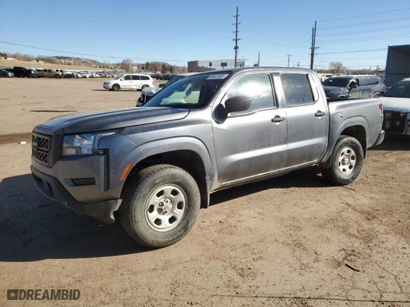 2022 Nissan Frontier S with VIN 1N6ED1EK6NN682724, listed as a Copart auction lot 43447505 with 34,732 mi miles and Salvage Title. Bid and sale history available at carsss.com. Image 1.