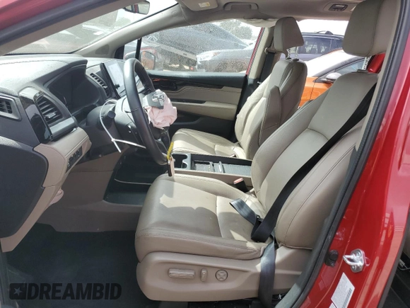 2022 Honda Odyssey Touring with VIN 5FNRL6H85NB067178, listed as a Copart auction lot 56577315 with 22,184 mi miles and Salvage title. Bid and sale history available at DreamBid. Image 7.