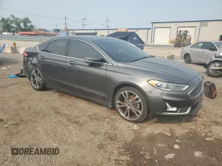 2019 Ford Fusion Titanium with VIN 3FA6P0K94KR254417, listed as a Copart auction lot 59150565 with 88,967 mi miles and Salvage title. Bid and sale history available at DreamBid. Image 4.