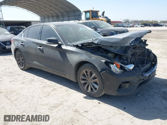 2018 Infiniti Q50 2.0t LUXE with VIN JN1CV7AR0JM280228, listed as a IAAI auction lot 41675002 with 203,946 mi miles. Bid and sale history available at carsss.com. Image 1.