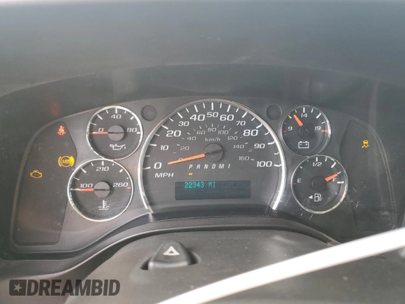 2019 Chevrolet Express Cargo Van with VIN 1GCWGAFG5K1299451, listed as a Copart auction lot 43544735 with 22,343 mi miles and Salvage Title. Bid and sale history available at carsss.com. Image 9.