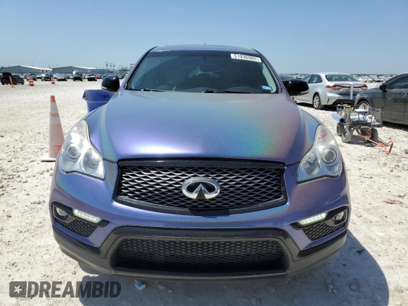 2017 Infiniti QX50 z VIN JN1BJ0RP0HM380664, wystawiony jako Copart lot #51936985 z przebiegiem 109 774 mil mil oraz Czysty tytuł • Clean title. Historia ofert i sprzedaży dostępna na DreamBid. Obrazek 5.