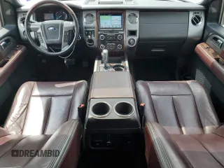2016 Ford Expedition Max Platinum z VIN 1FMJK1LT4GEF11794, wystawiony jako Copart lot #55332795 z przebiegiem 151 060 mil mil oraz Szkoda całkowita • Salvage title. Historia ofert i sprzedaży dostępna na DreamBid. Obrazek 8.