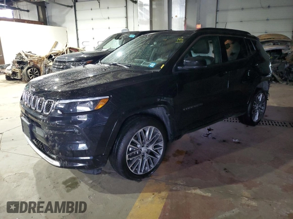 2024 Jeep Compass Limited with VIN 3C4NJDCNXRT602065, listed as a Copart auction lot 56213485 with 6,253 mi miles and Salvage title. Bid and sale history available at DreamBid. Image 1.