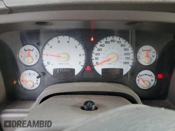 2002 Dodge 1500 with VIN 1D7HA16KX2J209134, listed as a Copart auction lot 85307214 with 211,224 mi miles and Salvage Title. Bid and sale history available at DreamBid. Image 9.