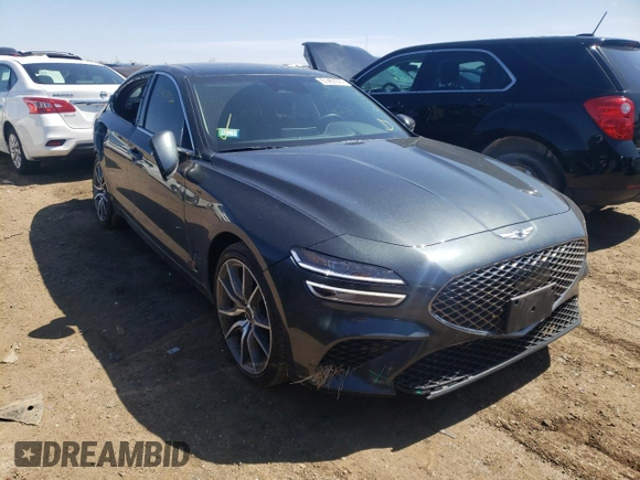 2022 Genesis G70 2.0T with VIN KMTG34TAXNU088980, listed as a Copart auction lot 51467974 with 20,213 mi miles and Salvage Title. Bid and sale history available at carsss.com. Image 4.