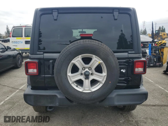 2022 Jeep Wrangler Unlimited Willys with VIN 1C4HJXDN8NW263081, listed as a Copart auction lot 54544895 with 34,239 mi miles and Salvage Title. Bid and sale history available at DreamBid. Image 6.