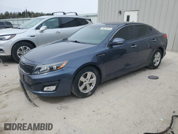 2015 Kia Optima LX with VIN 5XXGM4A78FG483699, listed as a Copart auction lot 50374375 with 110,619 mi miles and Salvage Title. Bid and sale history available at DreamBid. Image 1.