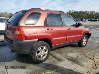 2005 Kia Sportage LX with VIN KNDJF723257122120, listed as a Copart auction lot 43386055 with 191,082 mi miles and Salvage Title. Bid and sale history available at carsss.com. Image 3.
