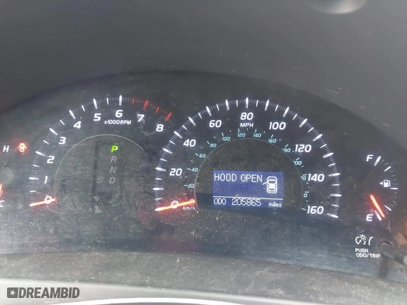 2011 Toyota Camry LE with VIN 4T1BK3EK8BU615059, listed as a IAAI auction lot 42013266 with 205,865 mi miles. Bid and sale history available at carsss.com. Image 7.