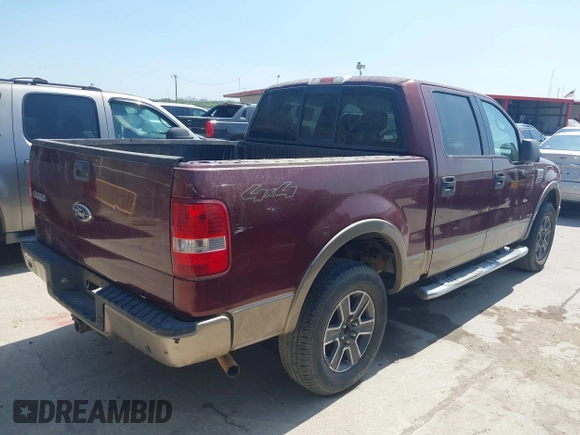2006 Ford F-150 XLT with VIN 1FTPW14596FA05440, listed as a IAAI auction lot 41874816 with 291,393 mi miles. Bid and sale history available at carsss.com. Image 4.