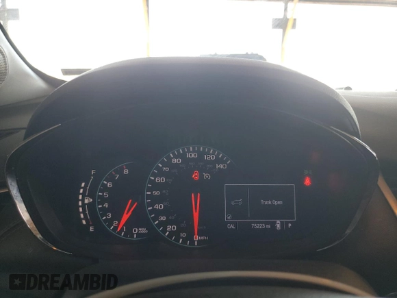 2020 Chevrolet Trax LT with VIN KL7CJLSBXLB011572, listed as a Copart auction lot 54706495 with 75,223 mi miles and Salvage title. Bid and sale history available at DreamBid. Image 9.
