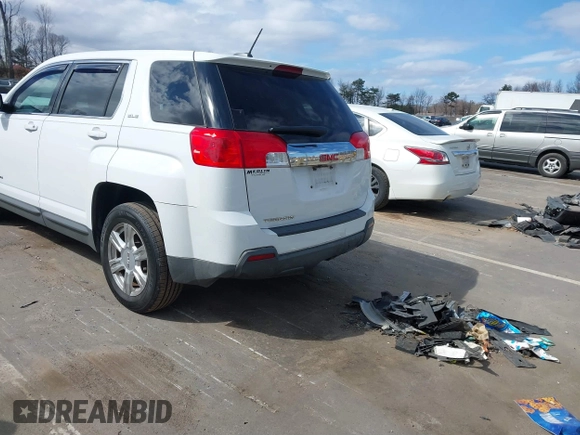 2015 GMC Terrain SLE z VIN 2GKALMEK8F6370579, wystawiony jako IAAI lot #41715200 z przebiegiem 206 017 mil mil oraz . Historia ofert i sprzedaży dostępna na DreamBid. Obrazek 3.