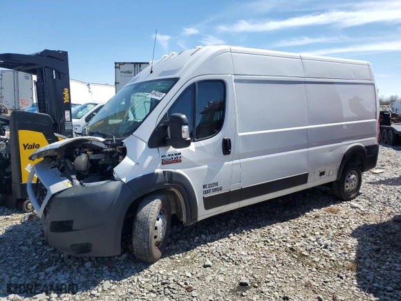 2021 Ram ProMaster Cargo Van with VIN 3C6LRVDG3ME524206, listed as a Copart auction lot 49843365 with 251,773 mi miles and Salvage Title. Bid and sale history available at carsss.com. Image 1.
