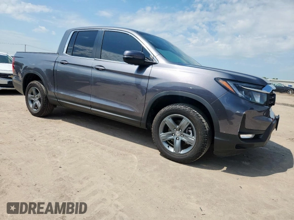 2023 Honda Ridgeline RTL z VIN 5FPYK3F5XPB025508, wystawiony jako Copart lot #64200695 z przebiegiem 3 913 mil mil oraz Szkoda całkowita • Salvage title. Historia ofert i sprzedaży dostępna na DreamBid. Obrazek 4.