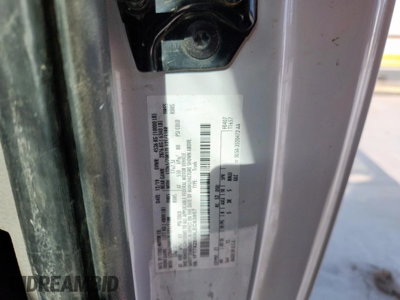 2020 Ford F-250 XL with VIN 1FT7X2B69LEC63957, listed as a Copart auction lot 60332945 with Not provided miles and Salvage title. Bid and sale history available at DreamBid. Image 12.