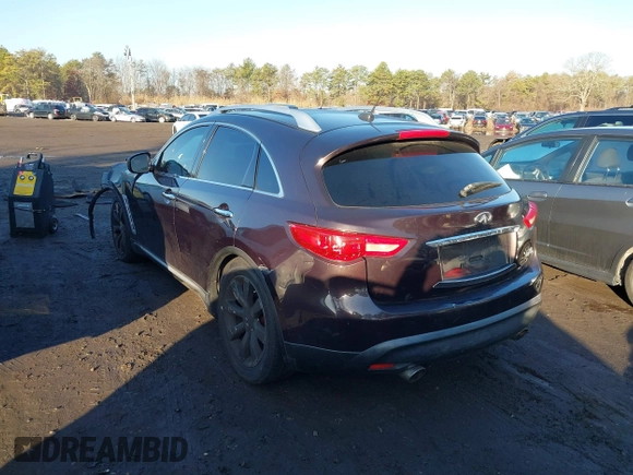 2010 Infiniti FX with VIN JN8AS1MW9AM853823, listed as a IAAI auction lot 41082325 with 137,096 mi miles. Bid and sale history available at carsss.com. Image 3.