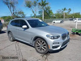 2019 BMW X3 sDrive30i with VIN 5UXTR7C56KLR50818, listed as a IAAI auction lot 41847811 with 88,592 mi miles. Bid and sale history available at carsss.com. Image 1.