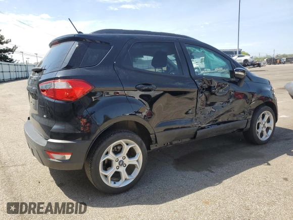 2021 Ford EcoSport SE with VIN MAJ3S2GEXMC425577, listed as a Copart auction lot 54005715 with 17,030 mi miles and Salvage title. Bid and sale history available at DreamBid. Image 3.