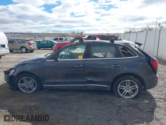 2015 Audi Q5 Premium Plus with VIN WA1LFAFP2FA050224, listed as a IAAI auction lot 41850904 with Not provided miles and . Bid and sale history available at DreamBid. Image 13.