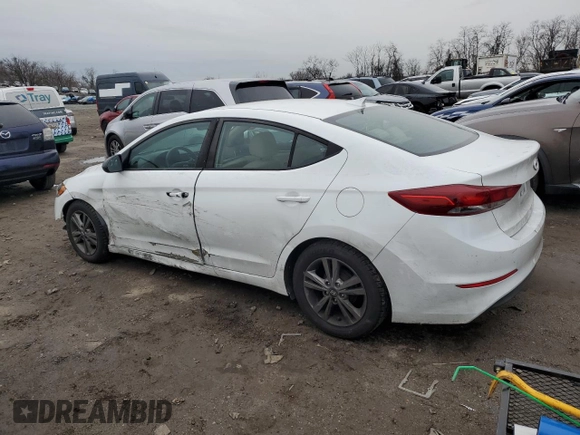 2017 Hyundai Elantra SE with VIN 5NPD84LF9HH119536, listed as a Copart auction lot 84386104 with 91,672 mi miles and Salvage title. Bid and sale history available at DreamBid. Image 2.