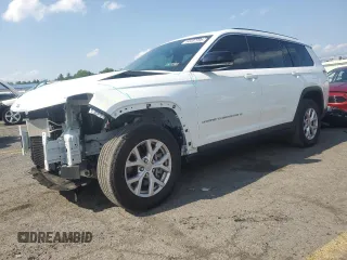 2022 Jeep Grand Cherokee Limited с VIN 1C4RJKBGXN8629137, выставлен на аукционе Copart как лот 60467085 с пробегом 27 188 миль миль и Списание • Salvage title. История ставок и продаж доступна на DreamBid. Изображение 1.
