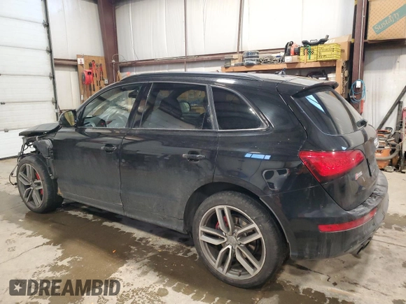 2016 Audi SQ5 3.0T Technik with VIN WA1LCAFPXGA021158, listed as a Copart auction lot 83837454 with 119,449 mi miles and Salvage Title. Bid and sale history available at carsss.com. Image 2.