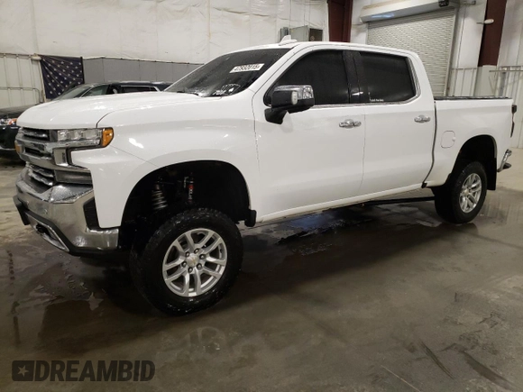 2021 Chevrolet Silverado 1500 LTZ with VIN 1GCUYGED8MZ339153, listed as a Copart auction lot 47932015 with 127,270 mi miles and Salvage Title. Bid and sale history available at DreamBid. Image 1.
