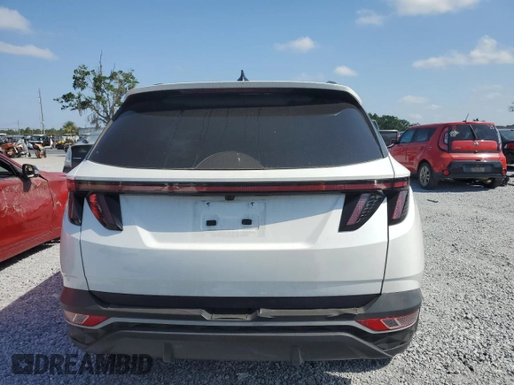 2022 Hyundai Tucson SEL with VIN 5NMJB3AE2NH157708, listed as a Copart auction lot 53659845 with 21,129 mi miles and Salvage Title. Bid and sale history available at carsss.com. Image 6.