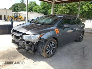 2021 Nissan Versa SV with VIN 3N1CN8EV0ML840177, listed as a Copart auction lot 57823925 with 100,508 mi miles and Salvage title. Bid and sale history available at DreamBid. Image 1.