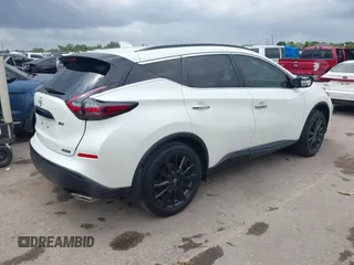 2023 Nissan Murano SV with VIN 5N1AZ2BJ2PC141944, listed as a IAAI auction lot 42159122 with 16,347 mi miles and . Bid and sale history available at DreamBid. Image 4.