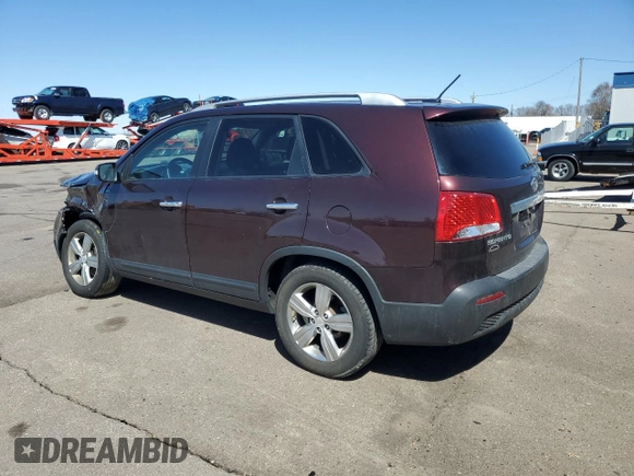 2013 Kia Sorento EX with VIN 5XYKU3A60DG343229, listed as a Copart auction lot 52210945 with 193,362 mi miles and Salvage Title. Bid and sale history available at carsss.com. Image 2.