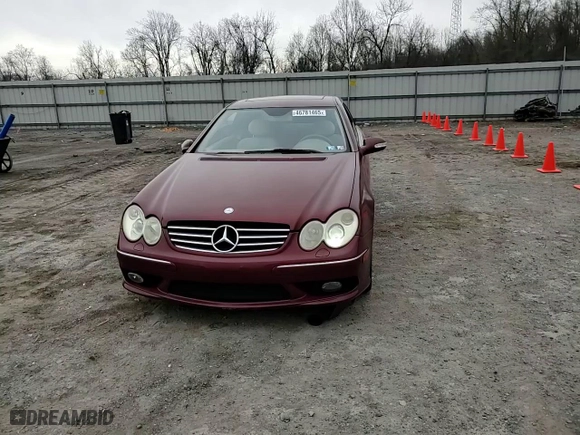2003 Mercedes-Benz CLK-Class 5.0L with VIN WDBTJ75J83F022638, listed as a Copart auction lot 46781465 with 187,121 mi miles and Salvage Title. Bid and sale history available at carsss.com. Image 11.