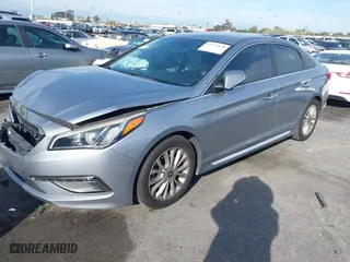 2015 Hyundai Sonata 2.4L Sport with VIN 5NPE34AF1FH013343, listed as a IAAI auction lot 41773570 with 110,950 mi miles. Bid and sale history available at carsss.com. Image 17.