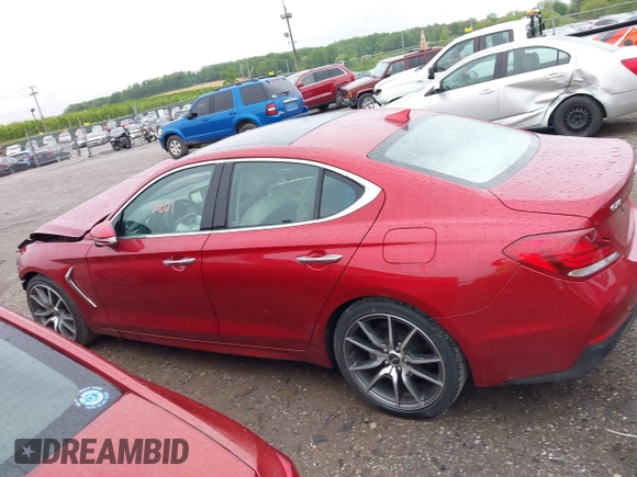 2021 Genesis G70 2.0T with VIN KMTG44LA0MU075456, listed as a IAAI auction lot 42212601 with 19,503 mi miles and . Bid and sale history available at DreamBid. Image 14.