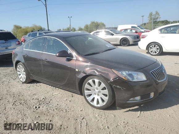 2011 Buick Regal CXL Turbo TO6 with VIN W04G05GV0B1101155, listed as a Copart auction lot 71955594 with 60,414 mi miles and Salvage Title. Bid and sale history available at carsss.com. Image 4.