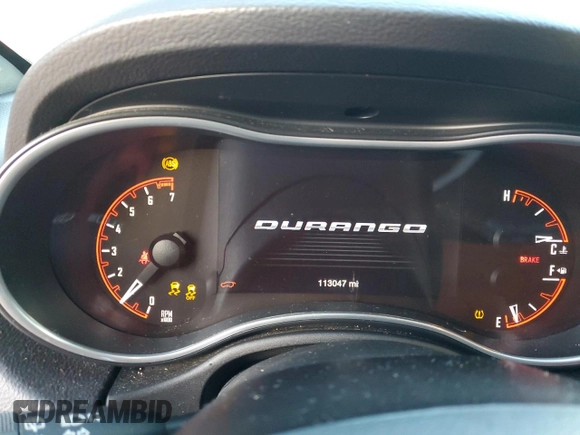2019 Dodge Durango SXT Plus with VIN 1C4RDJAG1KC718252, listed as a Copart auction lot 84152794 with 113,047 mi miles and Salvage title. Bid and sale history available at DreamBid. Image 9.