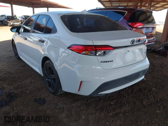 2020 Toyota Corolla LE with VIN 5YFEPRAE2LP144904, listed as a IAAI auction lot 41767334 with 94,364 mi miles. Bid and sale history available at carsss.com. Image 3.