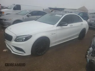 2018 Mercedes-Benz C 63 AMG with VIN 55SWF8GB5JU260006, listed as a Copart auction lot 51618625 with 84,383 mi miles and Salvage title. Bid and sale history available at DreamBid. Image 1.