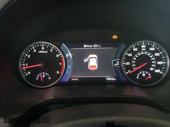 2023 Kia Seltos SX with VIN KNDETCA21P7356246, listed as a Copart auction lot 61078205 with 75,612 mi miles and Salvage title. Bid and sale history available at DreamBid. Image 9.