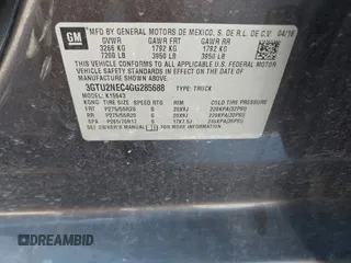 2016 GMC Sierra 1500 SLT with VIN 3GTU2NEC4GG285688, listed as a IAAI auction lot 40394598 with 121,940 mi miles and . Bid and sale history available at DreamBid. Image 9.