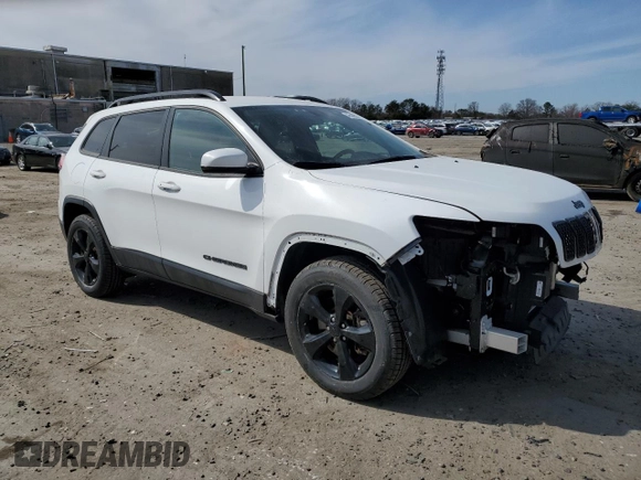 2019 Jeep Cherokee Latitude Plus with VIN 1C4PJMLB5KD294586, listed as a Copart auction lot 46509555 with 55,779 mi miles and Salvage title. Bid and sale history available at DreamBid. Image 4.
