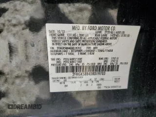 2013 Ford Flex SE with VIN 2FMGK5B84DBD19703, listed as a Copart auction lot 48289385 with 148,237 mi miles and Salvage Title. Bid and sale history available at carsss.com. Image 13.