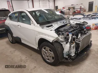 2024 Hyundai Kona SE with VIN KM8HA3AB5RU121514, listed as a IAAI auction lot 41431094 with 5,382 mi miles. Bid and sale history available at carsss.com. Image 1.