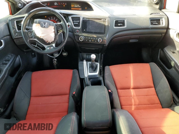 2015 Honda Civic Sedan Si with VIN 2HGFB6E59FH709589, listed as a Copart auction lot 48765265 with 73,331 mi miles and Salvage Title. Bid and sale history available at carsss.com. Image 8.