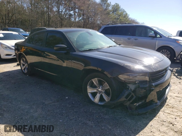 2018 Dodge Charger SXT Plus with VIN 2C3CDXHG8JH188294, listed as a Copart auction lot 43400985 with 105,942 mi miles and Salvage Title. Bid and sale history available at carsss.com. Image 4.