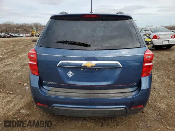 2017 Chevrolet Equinox LT with VIN 2GNALCEK0H6221549, listed as a Copart auction lot 50451095 with 58,444 mi miles and Salvage Title. Bid and sale history available at DreamBid. Image 6.