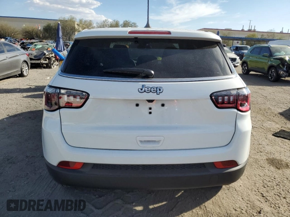 2025 Jeep Compass Sport with VIN 3C4NJDAN9ST508851, listed as a Copart auction lot 50844045 with 3,013 mi miles and Salvage title. Bid and sale history available at DreamBid. Image 6.
